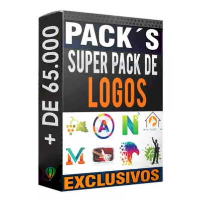 SUPER PACK MAIS DE 65 MIL LOGOS EDITÁVEIS - Entrega Automática!