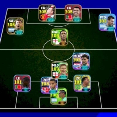 mbl/pack PORT CR7105, rooney, aguero, kovacic, akanji, cole, luis diaz e muito +