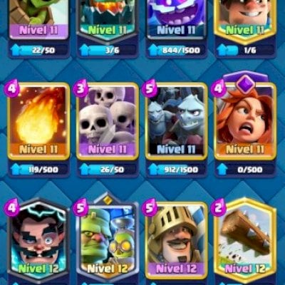 Conta antiga,quase todas as cartas,arena 15