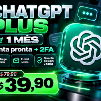 ChatGPT Plus – 1 Mês | Conta Pronta + 2FA