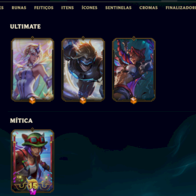 Conta Unranked com 54 Skins + 181 skins League of Legends Gastos R$1500+