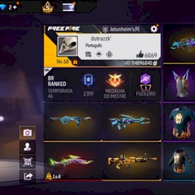 Conta ff super gemada e rara