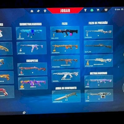 Conta de Valorant R$2.378,00 gastos - Várias skins