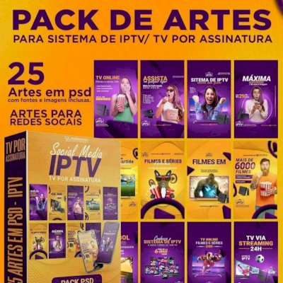Pack de artes para IPTV / Tv por assinatura