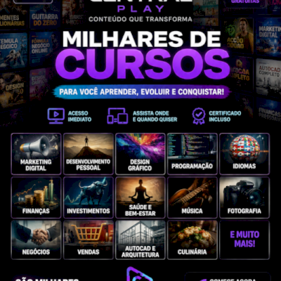 📚 Milhares de Cursos e Treinamentos — Aprenda Qualquer Habilidade!