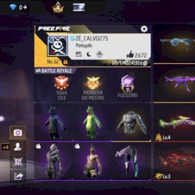 Conta gemada free fire