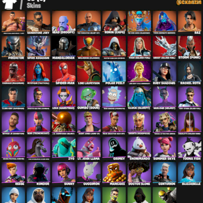 Conta fortnite Ravena, e outros skins