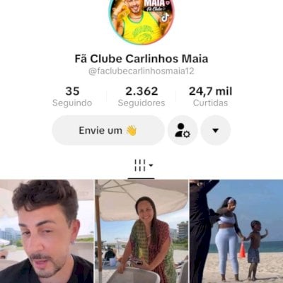 Vendo conta do tik Tok bem engajada