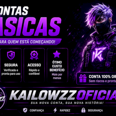 🔥CONTAS INICIANTES FREE FIRE, CORRA!!🔥