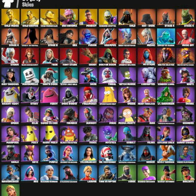 CONTA COM MIDAS, PASSE DA MARVEL, REI DE GELO E VARIAS SKINS E PICARETAS BOAS