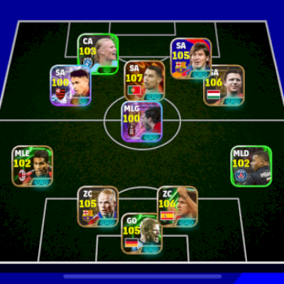 Conta de Efootball com cr7 big time e puskas, 2 blitz curler, e alguns épicos