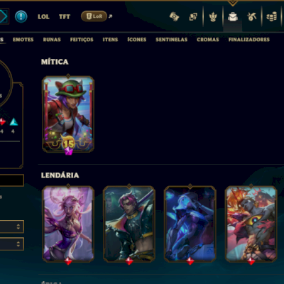 Esmeralda 1 com 85 Champs e 12 Skins