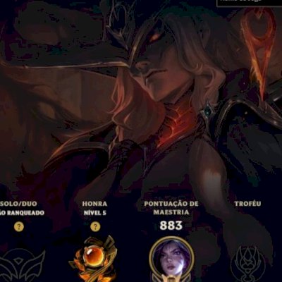 CONTA LOL - 376 SKIN / 206 CROMAS NIVEL 615