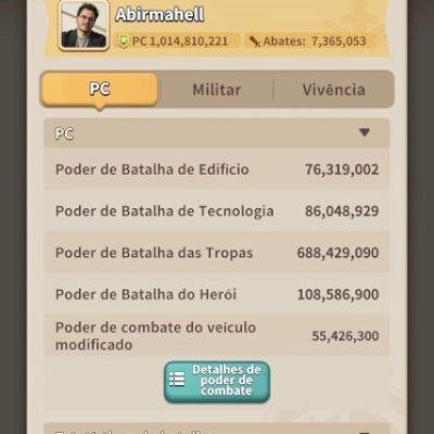 Conta DARKWAR IND 6 (mas já possível 7)