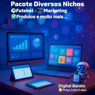 💼 PACK GIGANTE MULTINICHOS 💥 Canva, Futebol, Livros e Muito Mais!