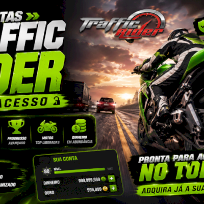 CONTAS TRAFFIC RIDER (FULL ACESSO)