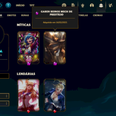 Conta LoL bronze skins legado + conta valorant com skins e faca