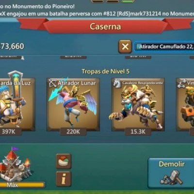 Conta com mais 1 bilhão de poder todos t5 liberados