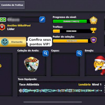 Vendo conta 8 Ball Pool