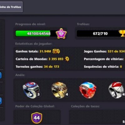 Conta 8 ball pool