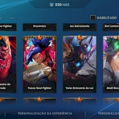 CONTA WILD RIFT - 220 SKINS MAIS DE 2300 REAIS INVESTIDOS