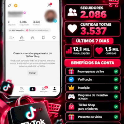 TikTok Shop BR | 2K seguidores | Pronta pra Crescer