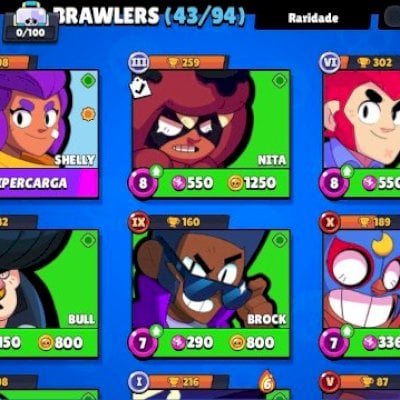 Conta Com Skins Raras de Brawl Stars