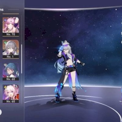 Conta com M Blade, Nova Himeko, SW 999 e etc