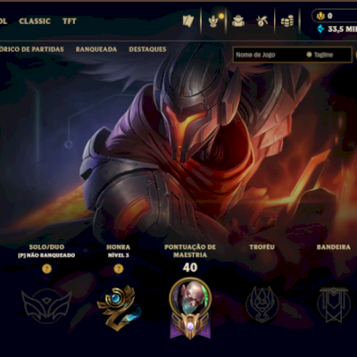CONTA SMURF LOL RANKED LIBERADA | 7 SKINS | EX FERRO - FULL ACESSO