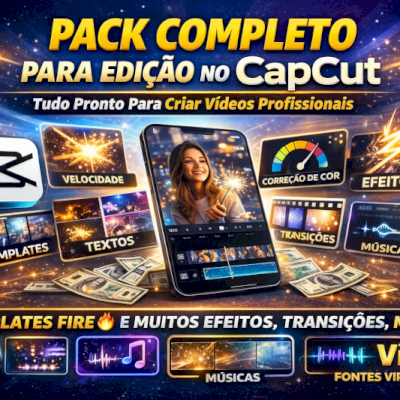 🚀 Mega Pack CapCut – Templates, Efeitos e Recursos Premium em Um Só Lugar