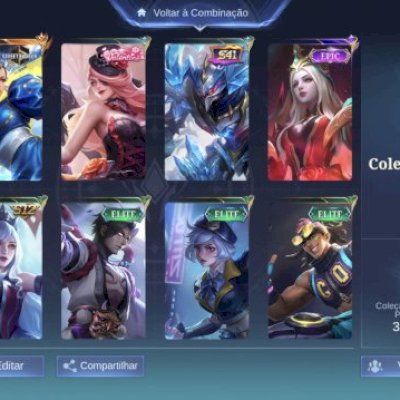 CONTA MOBILE LEGENDS COM STREET FIGHT DA GUINE ELO MITICO wr bom