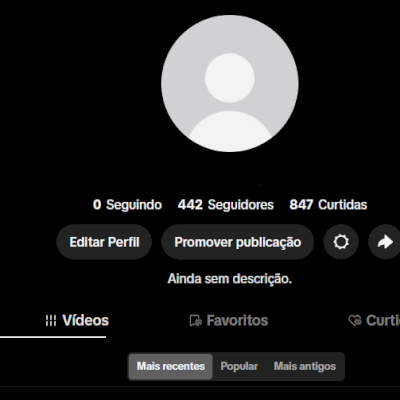 CONTA TIK TOK 442 SEG E 847 CURTIDAS (CONTAS TIK TOK) (PILOTO ATIVO)