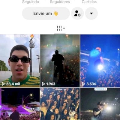 Vendo conta do tik Tok bem engajada