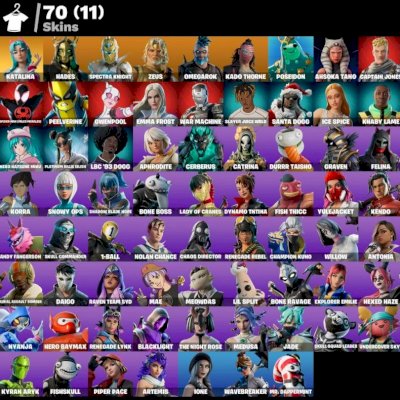 (MAIS VENDIDO) CONTA FORTNITE 70 SKINS RARAS (BARATO) POSSUI GTA V