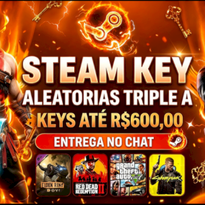 Steam keys aleatórias +500 entrega no chat