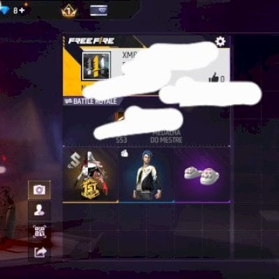 CONTA FF COM SKIN APARIÇÃO NOTURNA + PANTUFA + SKIN AMOR ETERNO