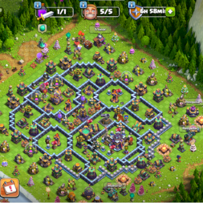 Conta de Clash of Clans cv 15 inicio