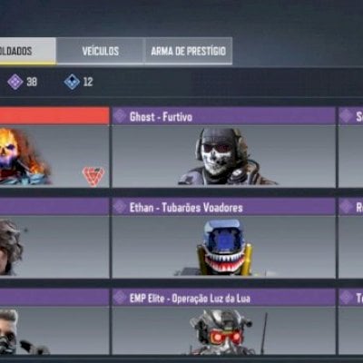 Call Of Duty Mobile (COD) / Nível 289 / Ghost Mítico Full / 3 Armas Lendárias