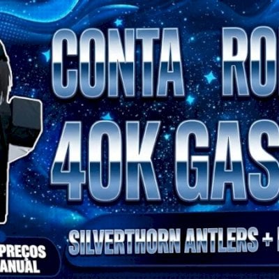 Conta Roblox Com Mais de 40k Gastos + Silverthorn Antlers + Raygun MM2