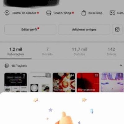 Conta do kwai com +3,5k de seguidores!