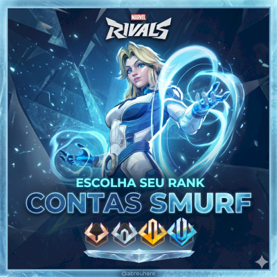 CONTAS SMURF MARVEL RIVALS - ENVIO AUTOMÁTICO
