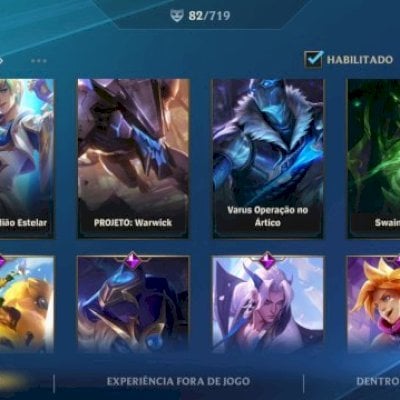 VENDO CONTA WILD RIFT COM 3 SKINS LEND E A SKIN PYKE CAVALEIRO DAS CINZAS