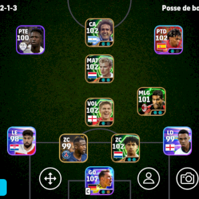 Conta Efootball Força 3114 5 Icons e 3 Showtimes Brabos
