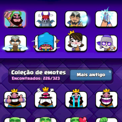 CONTA CLASH ROYALE NÍVEL 2015