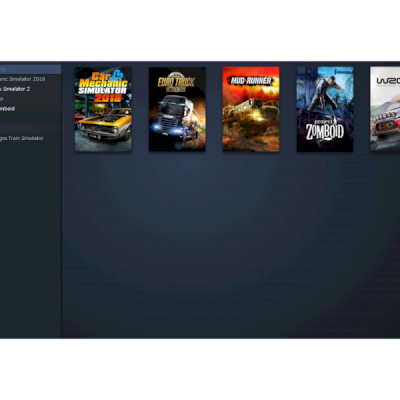 Conta Steam, ETS2, Project Zomboid, Mudrrunner, WRC 7, Car Mechanic 2018, TGV