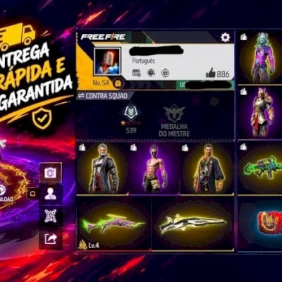 SKIN DO MANOMAX+ARMA EVOLUTIVA+ARMAS ATRIBUTADAS+PASSES DE ELITES+CONTA ANTIGA