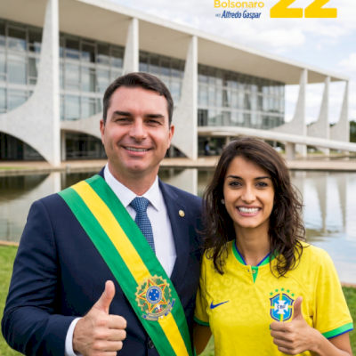 Alô, patriotas! FOTO COM FLÁVIO BOLSONARO