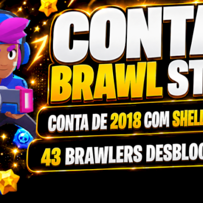 CONTA DE BRAWL STARS COM SHELLY ESTELAR E DE 2018 (CONTA INICIANTE)