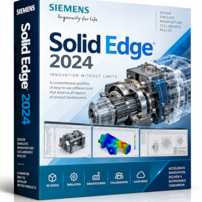 Solid Edge 2024 + Biblioteca de Peças