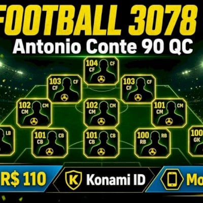 eFootball 3078 FC | Manager Conte | Messi 104 + vários altos | Só Konami ID